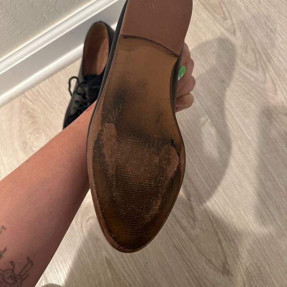 MADEWELL black suede Alex Oxford place up shoe - Picture 6 of 9